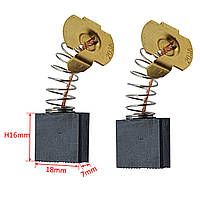 Щітки графітові для болгарки Makita GA9020 / GA9050 7*18*16мм 191957-7 аналог