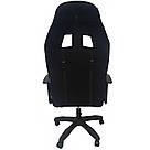 Геймерське крісло ігрове з тканини для приставки професійне крісло комп'ютерне Bonro B-944 чорно сіре, фото 4