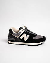 Чоловічі кросівки New Balance 574 U574SBK Black чорні Оригінал, фото 2