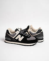 Чоловічі кросівки New Balance 574 U574SBK Black чорні Оригінал, фото 3