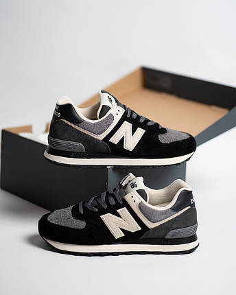 Чоловічі кросівки New Balance 574 U574SBK Black чорні Оригінал, фото 1