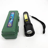 Надпотужний ліхтар лід BN-537-TG+COB, Потужні ліхтарики, Потужний акумуляторний світлодіодний ліхтар HW-46 RETq1