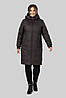 Стильне жіноче зимове пальто з капюшоном Юстина, розміри 50-58, фото 7