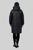 Стильне жіноче зимове пальто з капюшоном Юстина, розміри 50-58, фото 5