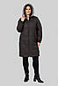 Стильне жіноче зимове пальто з капюшоном Юстина, розміри 50-58, фото 8