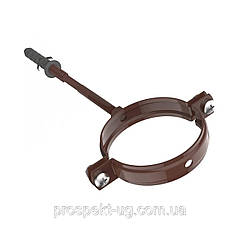 Кронштейн металевий труби водостічної Regenau 80 коричневий L-220мм