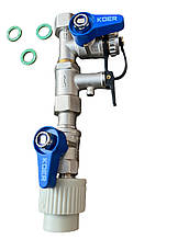 Комплект кранів для під'єднання бойлера та водонагрівача, 1/2" КОМПЛЕКТ "Koer" Чехія, фото 5