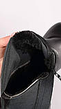 Ботфорти чорні утеплені, фото 3
