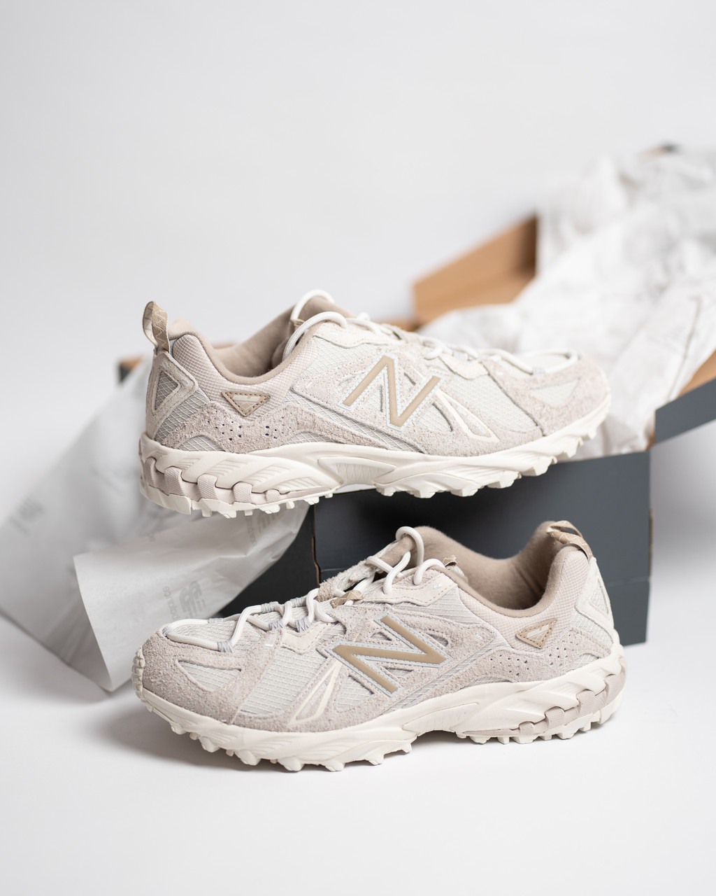 Чоловічі кросівки New Balance 610 ML610TML Moonbeam Linen бежеві Оригінал