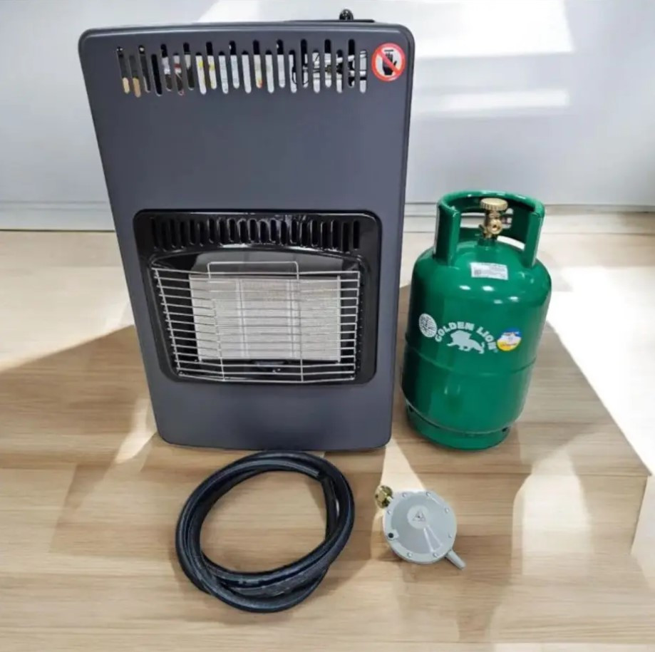 Нагрівач керамічний газовий із балоном 12 л повний комплект зі шлангом і редуктором на склад конвектор, фото 1