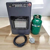 Нагрівач керамічний газовий із балоном 12 л повний комплект зі шлангом і редуктором на склад конвектор