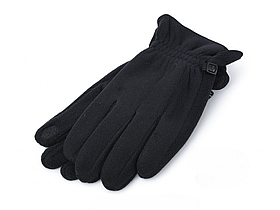 Чоловічі чорні зимові теплі флісові рукавички