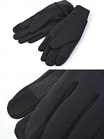 Чоловічі чорні зимові теплі флісові рукавички