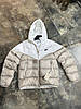 Чоловіча зимова куртка пуховик Nike Storm-Fit з капюшоном біло бежевий короткий Найк молодіжний, фото 8