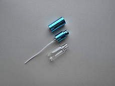 15 мл Круглий скляний прозорий флакон з металевим розпилювачем, спреєм 18/415, пляшка, атомайзер, пляшечка, флакончик, тестер, фото 3