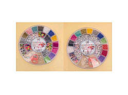 Бісер 257-58 намистини (англ. літери. смайли), 2 види, пенал, 19-19-2 см.