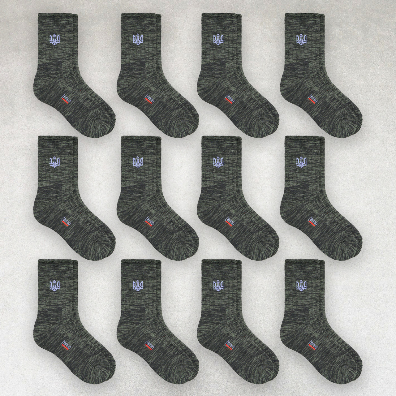 Шкарпетки зимові чоловічі 12 пар «Герб України» розмір 41-45 арт. 332.12, фото 1