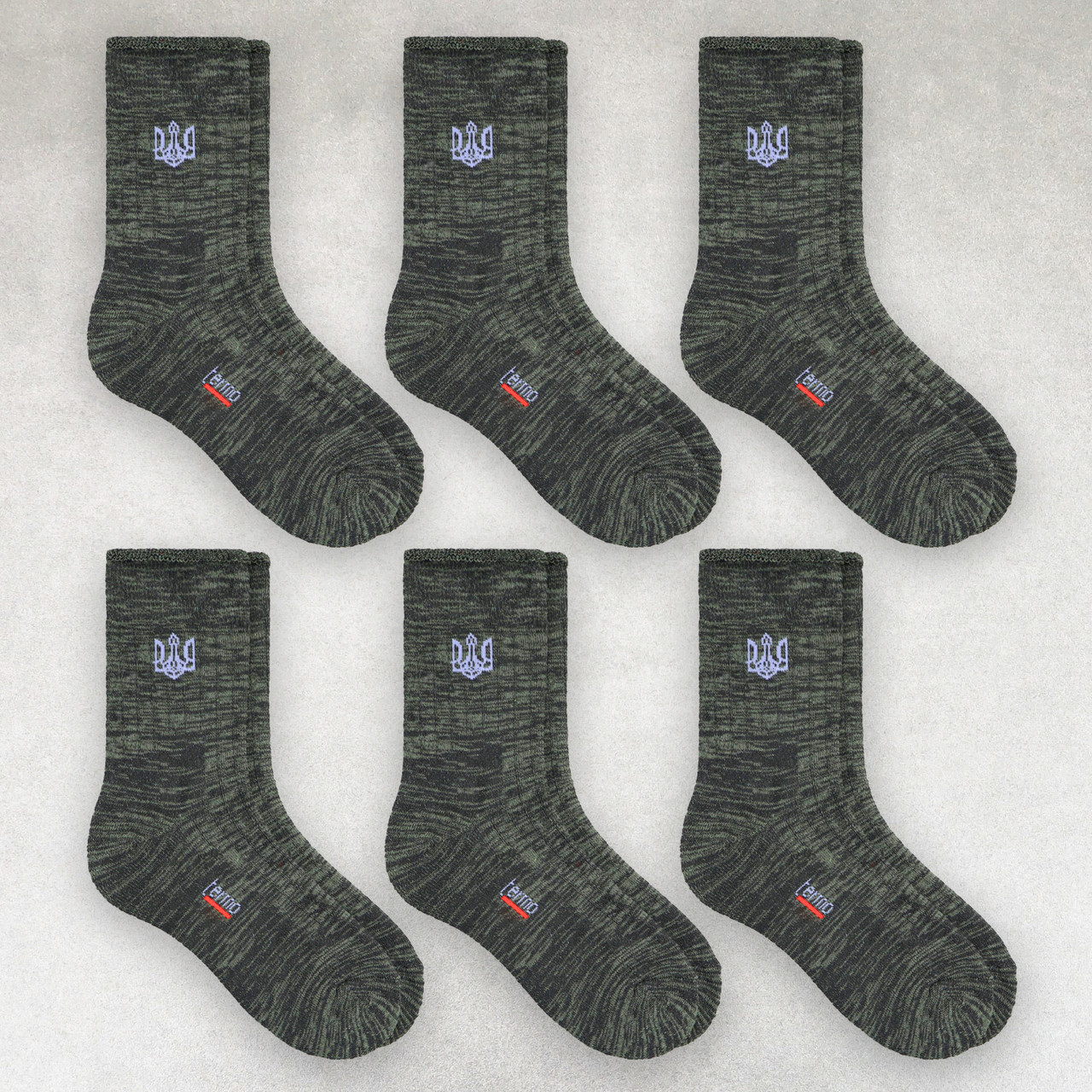 Шкарпетки зимові чоловічі 6 пар «Герб України» розмір 41-45 арт. 332.6, фото 1