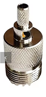 Конектор Роз'єм PL259 SO239 UHF обжимний для кабелю (мама) RG58 RG142 LMR195 RG400