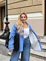 Вельветова жіноча сорочка на хутрі великого розміру Розміри: 48-50, 52-54, 56-58, 60-62, фото 3