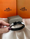 Браслет Hermes чорно-білий, фото 3