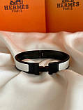 Браслет Hermes чорно-білий, фото 4