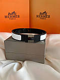Браслет Hermes чорно-білий, фото 5