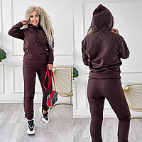 Жіночий теплий костюм тринитка на флісі новинка 2025