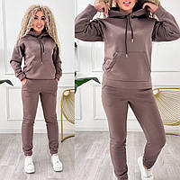 Жіночий теплий костюм тринитка на флісі новинка 2025