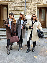 Пальто барашек без підкладу великого розміру Розміри: 50-52, 54-56, 58-60, фото 2