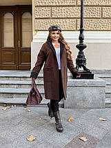 Пальто барашек без підкладу великого розміру Розміри: 50-52, 54-56, 58-60, фото 4