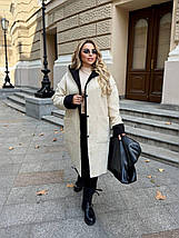 Пальто барашек без підкладу великого розміру Розміри: 50-52, 54-56, 58-60, фото 4