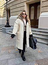 Пальто барашек без підкладу великого розміру Розміри: 50-52, 54-56, 58-60, фото 5