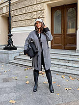 Пальто барашек без підкладу великого розміру Розміри: 50-52, 54-56, 58-60, фото 5