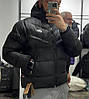 Чоловіча зимова куртка пуховик Nike Storm-Fit black чорна з капюшоном коротка Найк спортивна тепла, фото 10
