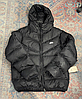Чоловіча зимова куртка пуховик Nike Storm-Fit black чорна з капюшоном коротка Найк спортивна тепла, фото 4