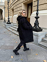 Пальто барашек без підкладу великого розміру Розміри: 50-52, 54-56, 58-60, фото 4