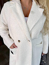 Пальто барашек без підкладу великого розміру Розміри: 46-48, 50-52, 54-56, 58-60, 62-64, фото 2