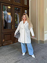 Пальто барашек без підкладу великого розміру Розміри: 46-48, 50-52, 54-56, 58-60, 62-64, фото 4