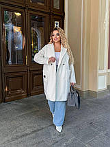 Пальто барашек без підкладу великого розміру Розміри: 46-48, 50-52, 54-56, 58-60, 62-64, фото 5