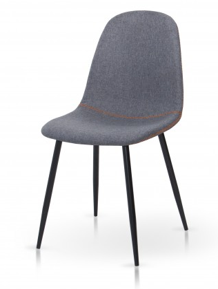 Стілець Немо, чорний/ тканина сіра Микс Меблі, фото 1