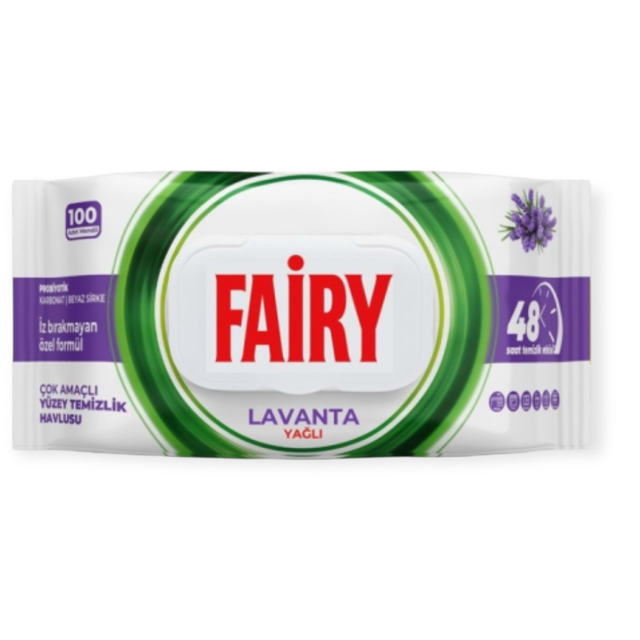 Вологі серветки для прибирання Fairy Лаванда 100 шт., фото 1