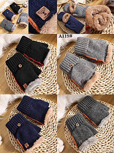 Чоловічі рукавички з товстого флісу тільки оптом