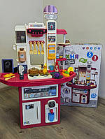 Дитяча ігрова кухня 110 см LIMO TOY M 6011 I UA (українською мовою, плита, ллється вода, пара)