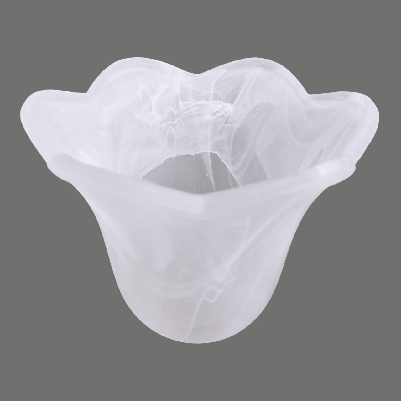 Білий плафон для люстри скляний абажур для стельових та підвісних світильників тюльпан Е14