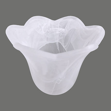 Білий плафон для люстри скляний абажур для стельових та підвісних світильників тюльпан Е14, фото 1