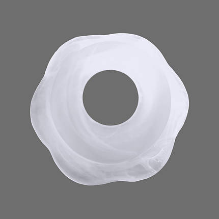 Білий плафон для люстри скляний абажур для стельових та підвісних світильників тюльпан Е27, фото 2