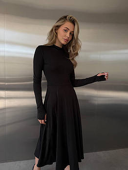 Жіноча базова сукня з довгим рукавом