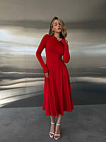 Жіноча базова сукня з довгим рукавом, фото 5