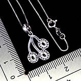 Підвіска. Натуральний смарагд. Срібло 925., фото 3